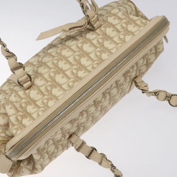 Pre Loved Dior Trotter Women Beige Handbags - Picture 6 of 8